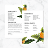 Tropical Pineapple - Ceremony Program