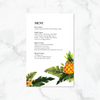 Tropical Pineapple - Reception Menu