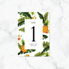 Tropical Pineapple - Reception Table Numbers