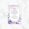 Violet Flowers - Details Card