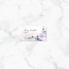 Violet Flowers - Reception Place Cards