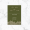 Whimsical Pines - Invitation Card & Envelope