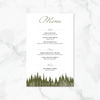 Whimsical Pines - Reception Menu