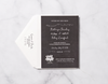 Chalkboard Elegance - Invitation Card & Envelope