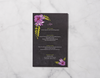 Floral Chalkboard - Reception Menu