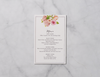 Garden Frame - Reception Menu