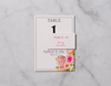 Garden Frame - Reception Table Numbers