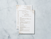 Gold Confetti - Ceremony Program