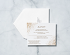 Gold Confetti - Response Card & Envelope