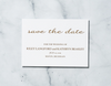 Gold Confetti - Save the Date Card & Envelope