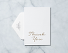 Gold Confetti - Thank You Card & Envelope