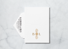 Golden Gatsby - Thank You Card & Envelope