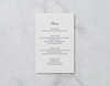 Graceful Script - Reception Menu