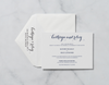 Graceful Script - Invitation Card & Envelope