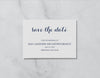 Graceful Script - Save the Date Card & Envelope