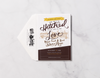Hitched Love - Invitation Card & Envelope