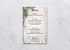 Homespun Love - Reception Menu