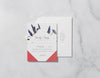 Square Wildflowers - Response Card & Envelope