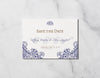 Victorian Lace - Save the Date Card & Envelope